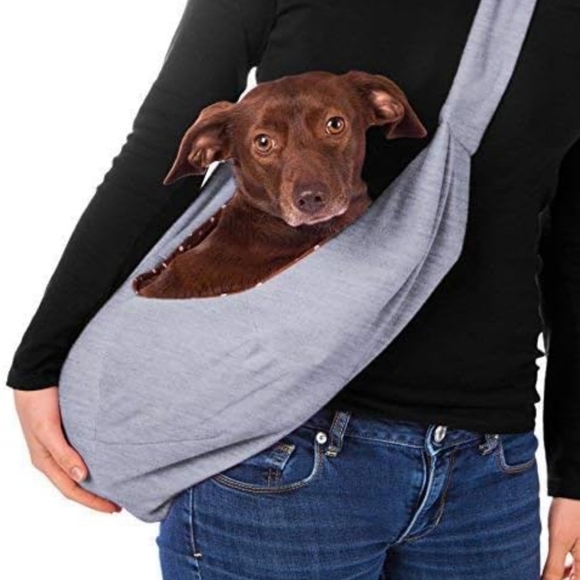 Dog and Cat Sling Carrier – Hands Free Reversible Pet Papoose Bag - Soft Pouch a - Picture 2 of 7